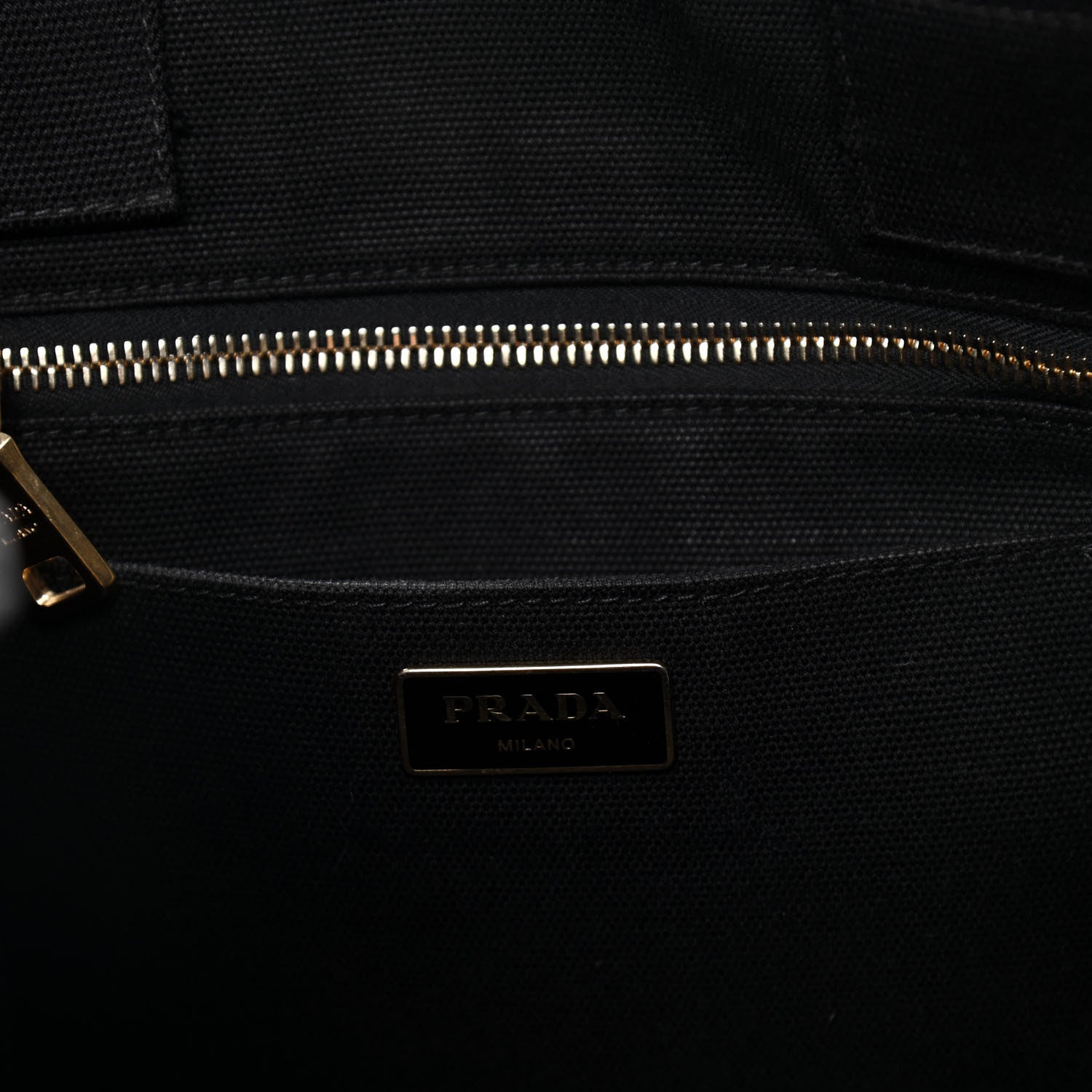 Prada Canapa Logo Tote Black 5 of 8