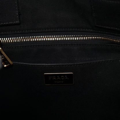 Prada Canapa Logo Tote Black 5 of 8