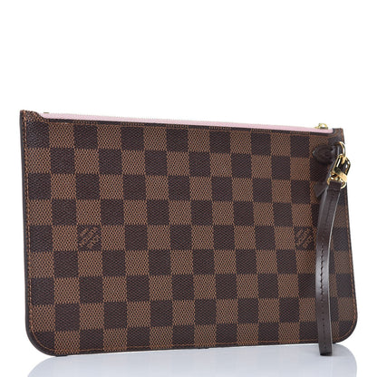 Louis Vuitton Damier Ebene Neverfull MM GM Pochette Rose Ballerine 3 of 7