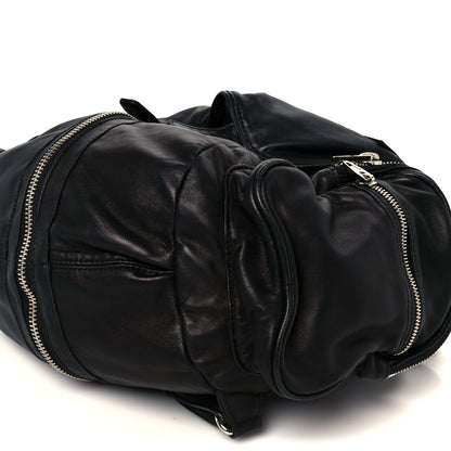 Alexander Wang Lambskin Marti Backpack Bag Washed Black Rhodium Hardware 13 of 13