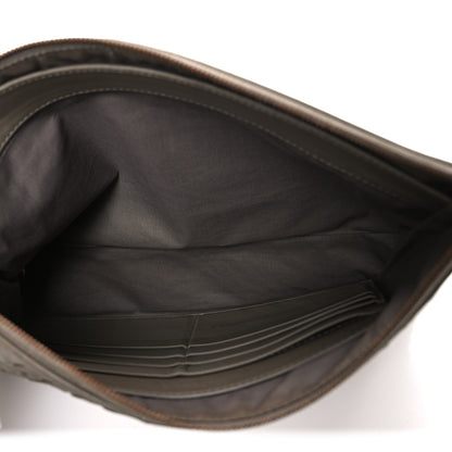 Bottega Veneta Nappa Intrecciato Large Flat Zip Billetto Pouch Mink 5 of 8