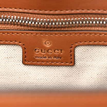 Gucci Calfskin GG Tennis Embossed Large Tote Bag Brown 6 of 12
