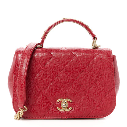 Chanel Caviar Mini Carry Around Flap Bag 9 of 11