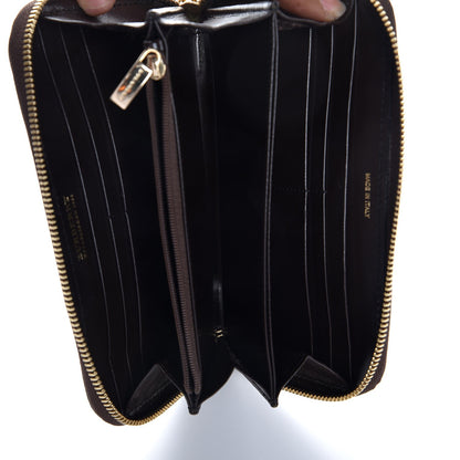 Burberry Haymarket Check Large Ziggy Zip Around Wallet Chocolate 9 of 11