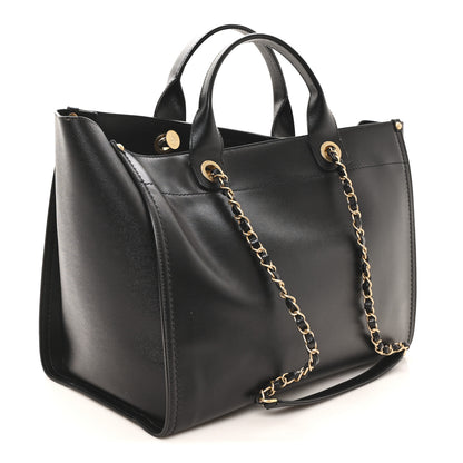 Chanel Caviar Medium Studded Deauville Tote Black 3 of 10
