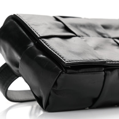 Bottega Veneta Paper Calfskin Intrecciato Cassette Belt Bag Black 9 of 11