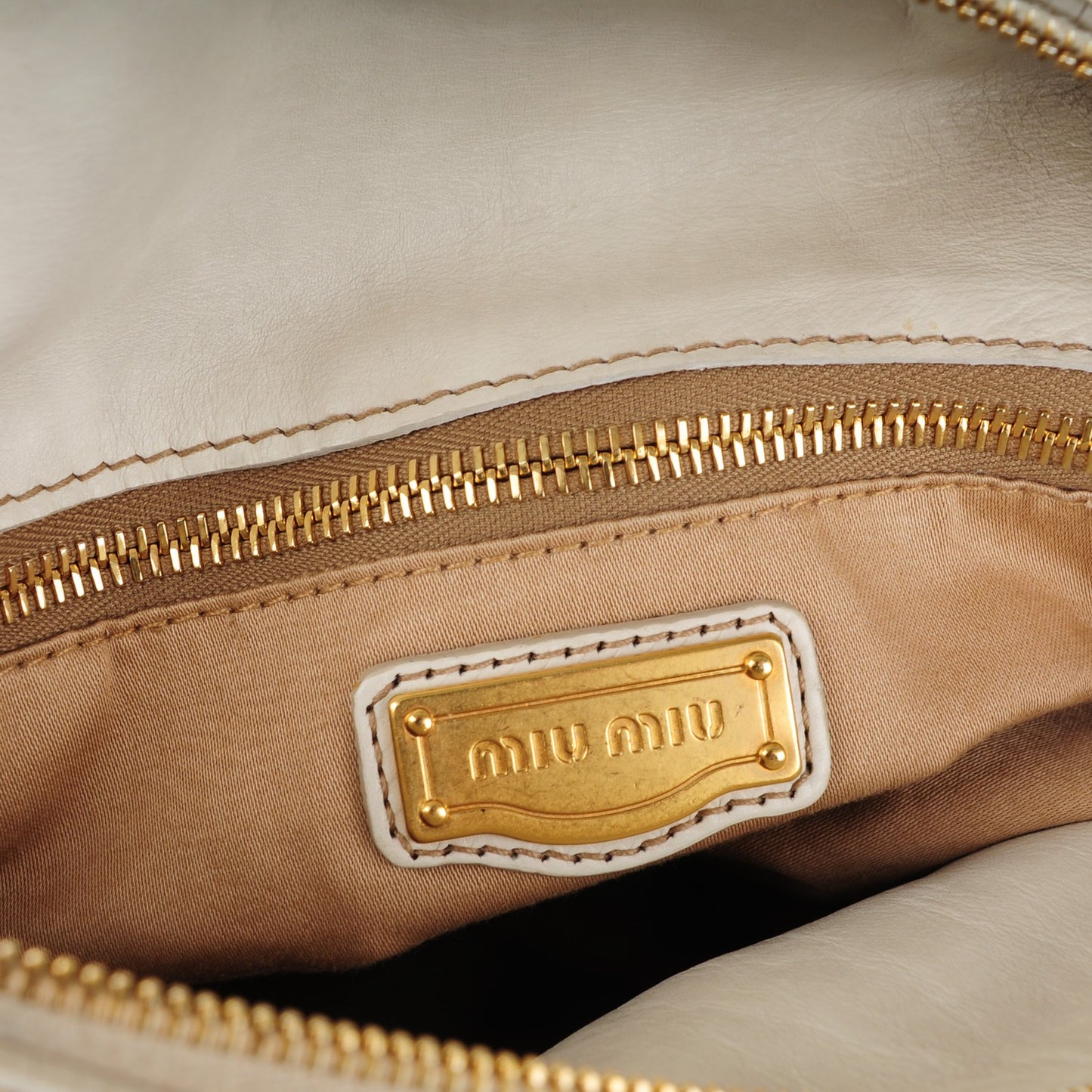 Vitello Lux Large Bow Bag Talco