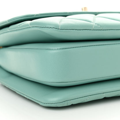 Chanel Lambskin Quilted Small Trendy CC Flap Dual Handle Bag Light Blue 9 of 13