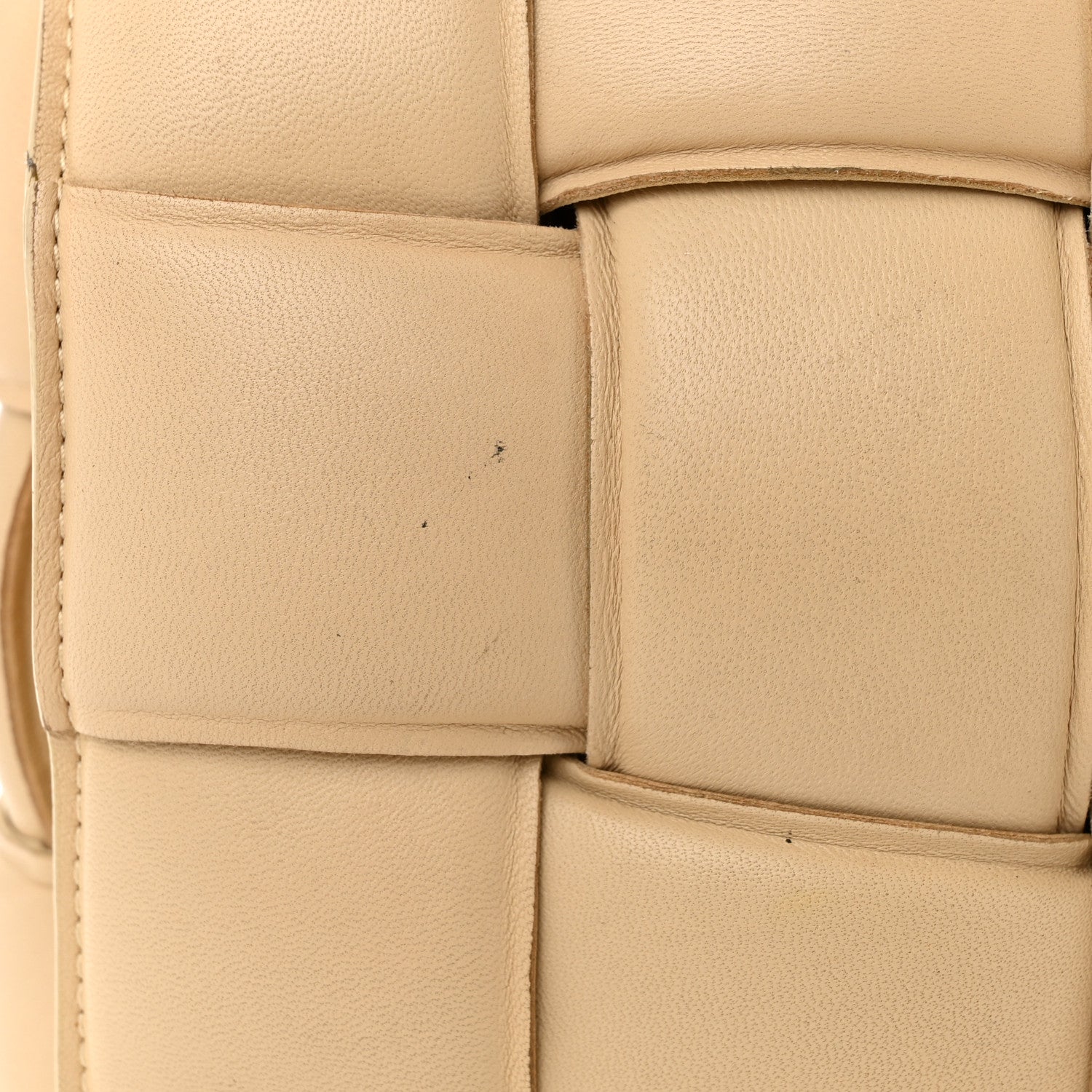 Bottega Veneta Lambskin Maxi Intrecciato Padded Chain Cassette Crossbody Bag Porridge 12 of 13