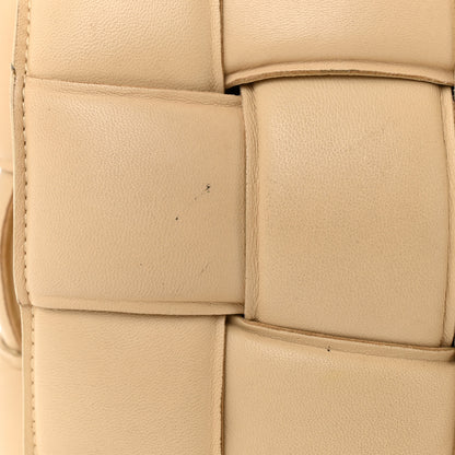 Bottega Veneta Lambskin Maxi Intrecciato Padded Chain Cassette Crossbody Bag Porridge 12 of 13
