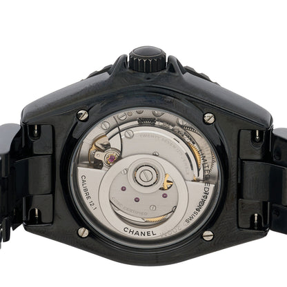 Chanel Stainless Steel Ceramic 38mm J12 Wanted de Chanel Automatic Watch Black 4 of 5