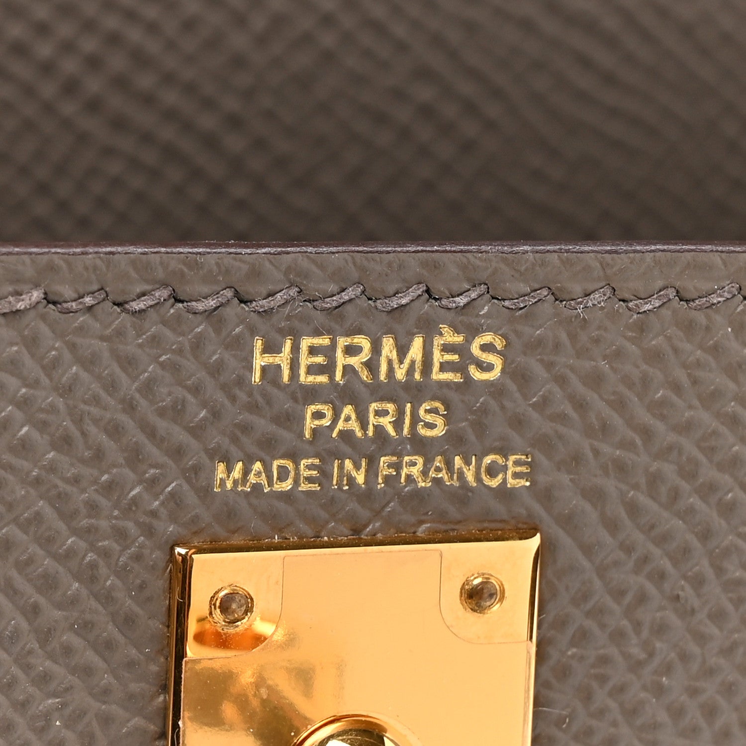 Hermes Epsom Kelly Sellier 25 Etain 6 of 17