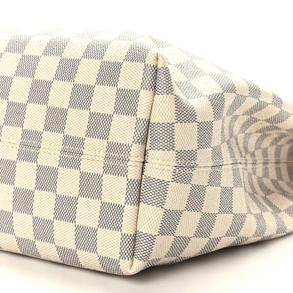 Louis Vuitton Damier Azur Graceful MM Rose Ballerine 8 of 8