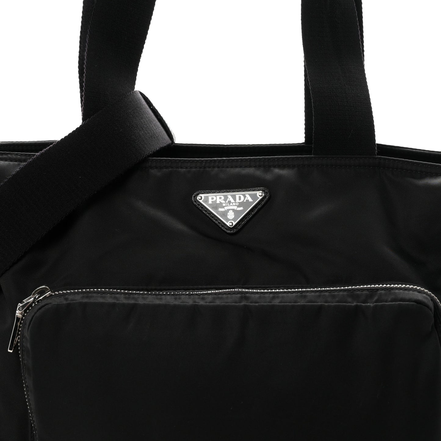 Tessuto Nylon Vela Diaper Bag Black