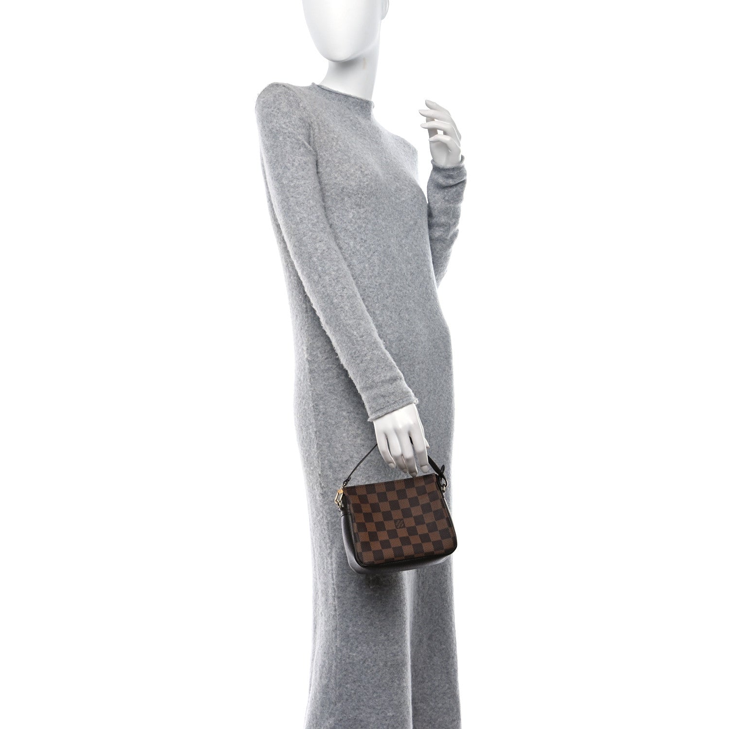 Louis Vuitton Damier Ebene Trousse Make Up Bag Pochette 2 of 8