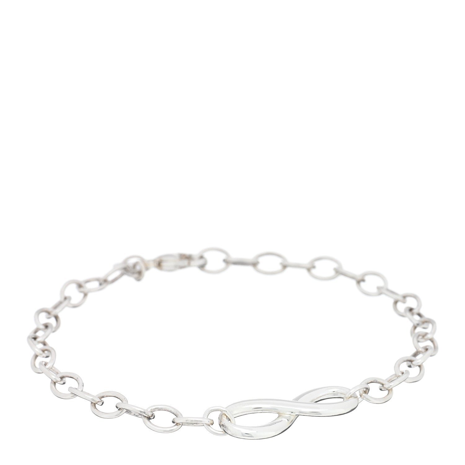 Tiffany Sterling Silver Infinity Chain Bracelet 1 of 3