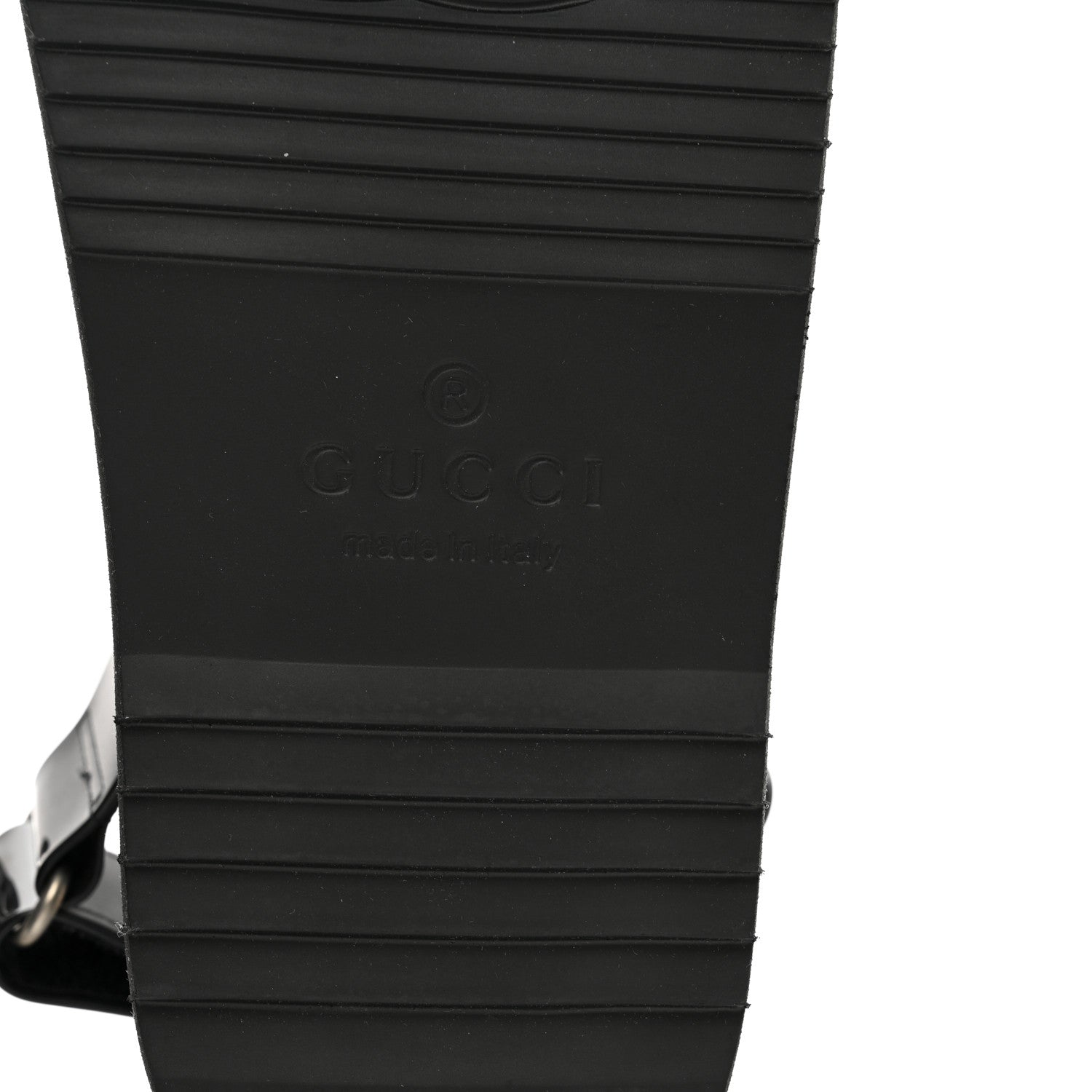 Gucci Rubber Mini Double G Womens Isla Dad Sandals 36 Black 6 of 7