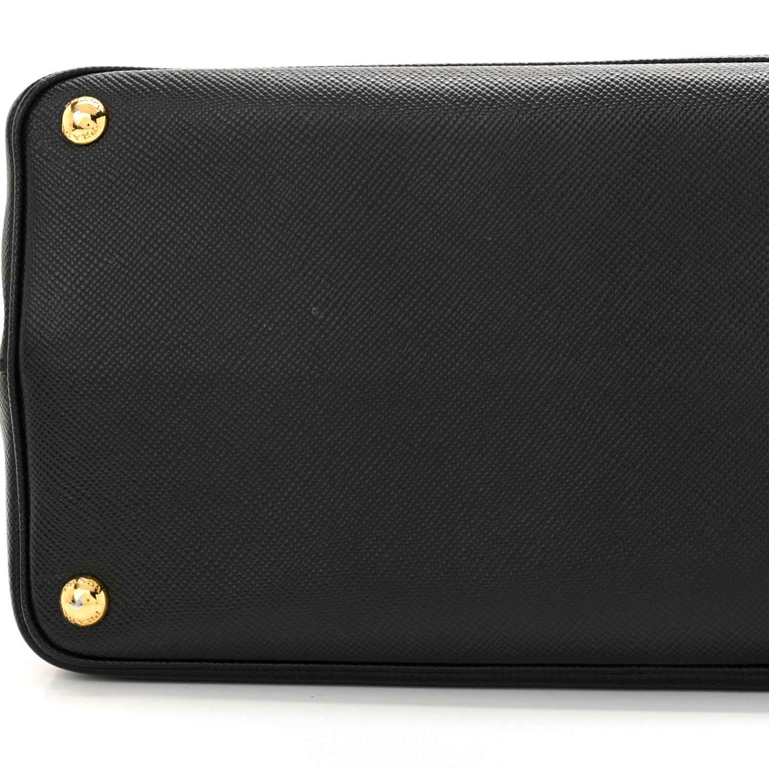 Prada Saffiano Cuir Medium Double Bag Black Fuoco 10 of 13