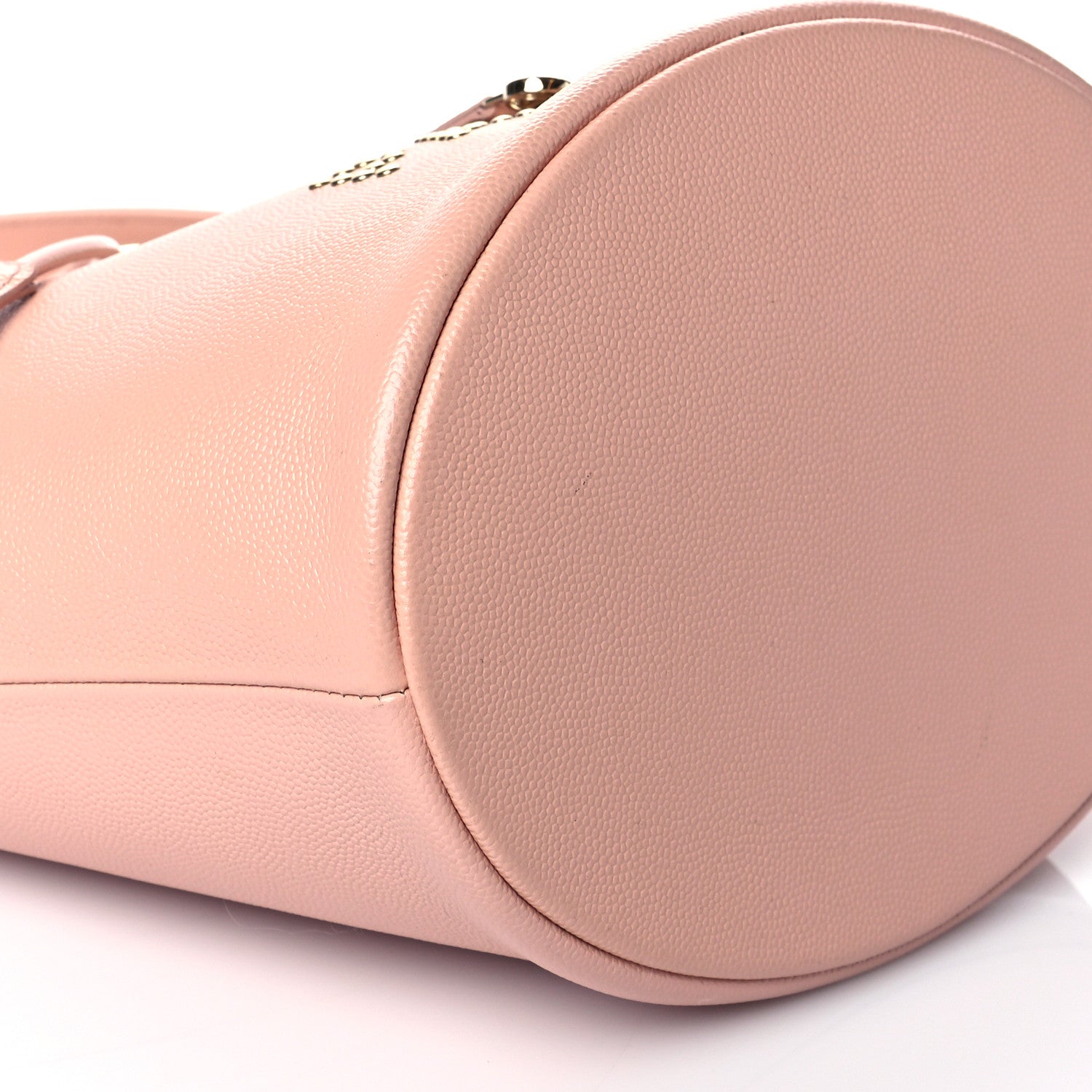 Chanel Caviar Deauville Drawstring Bucket Bag Light Pink 9 of 10