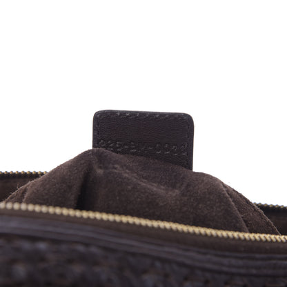 Christian Dior Lambskin Woven Hobo Brown 9 of 9