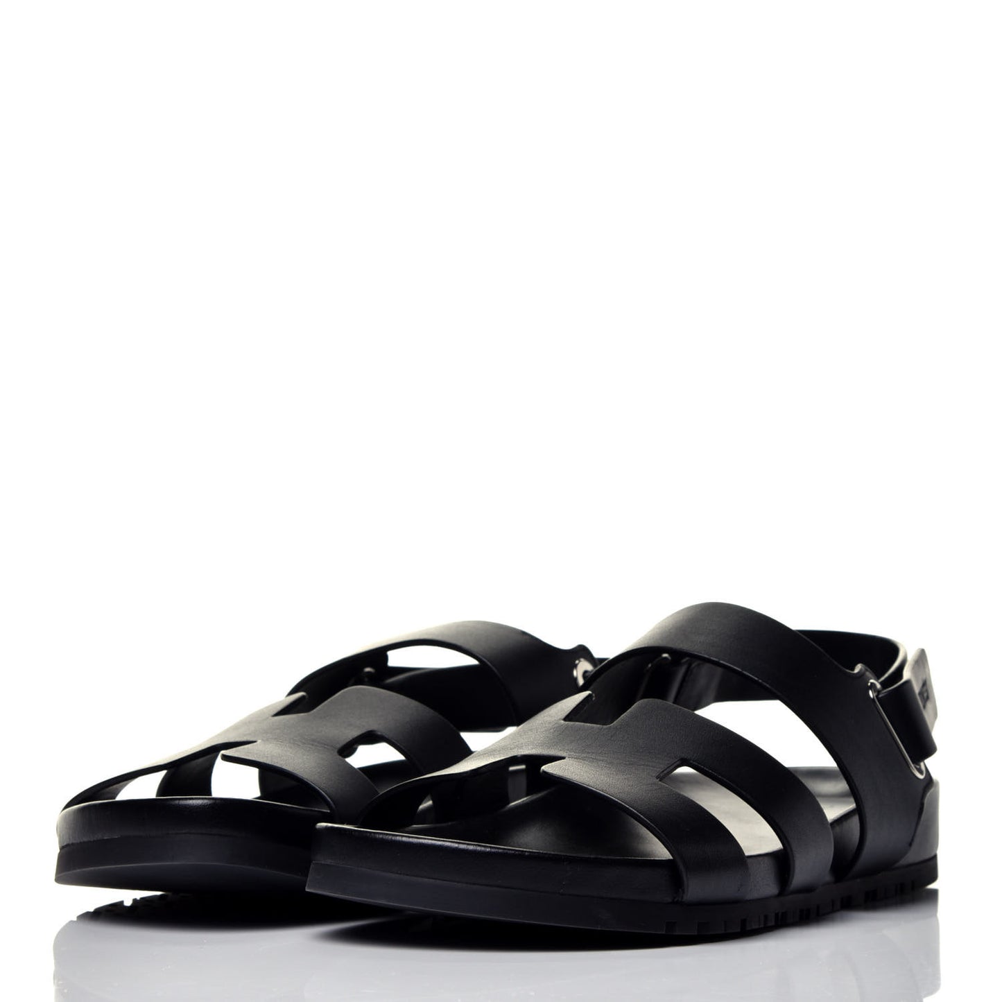 Calfskin Womens Takara Sandals 38.5 Black