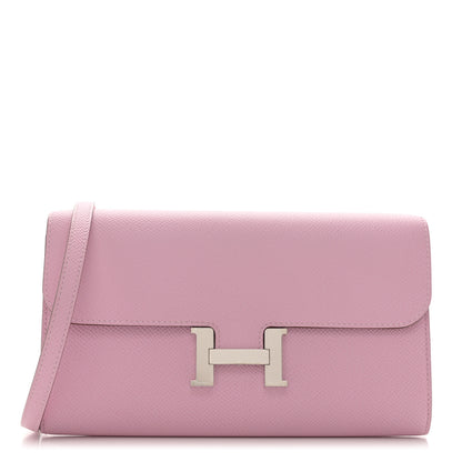 Hermes Epsom Constance Wallet To Go Mauve Sylvestre 1 of 11