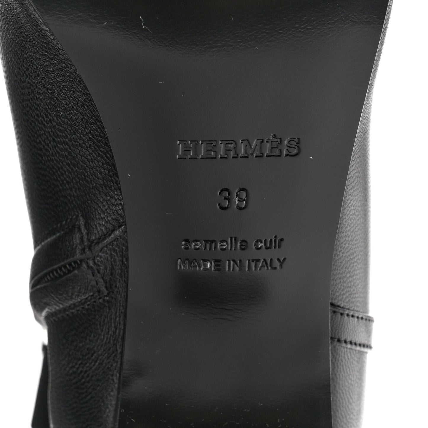 Calfskin Imperial 50 Ankle Boots 39 Black