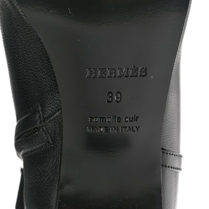 Hermes Calfskin Imperial 50 Ankle Boots 39 Black 8 of 10