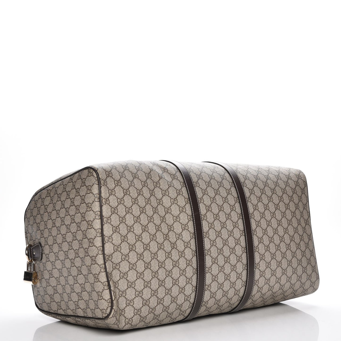 GG Plus Monogram Large Carry On Duffle Bag Brown
