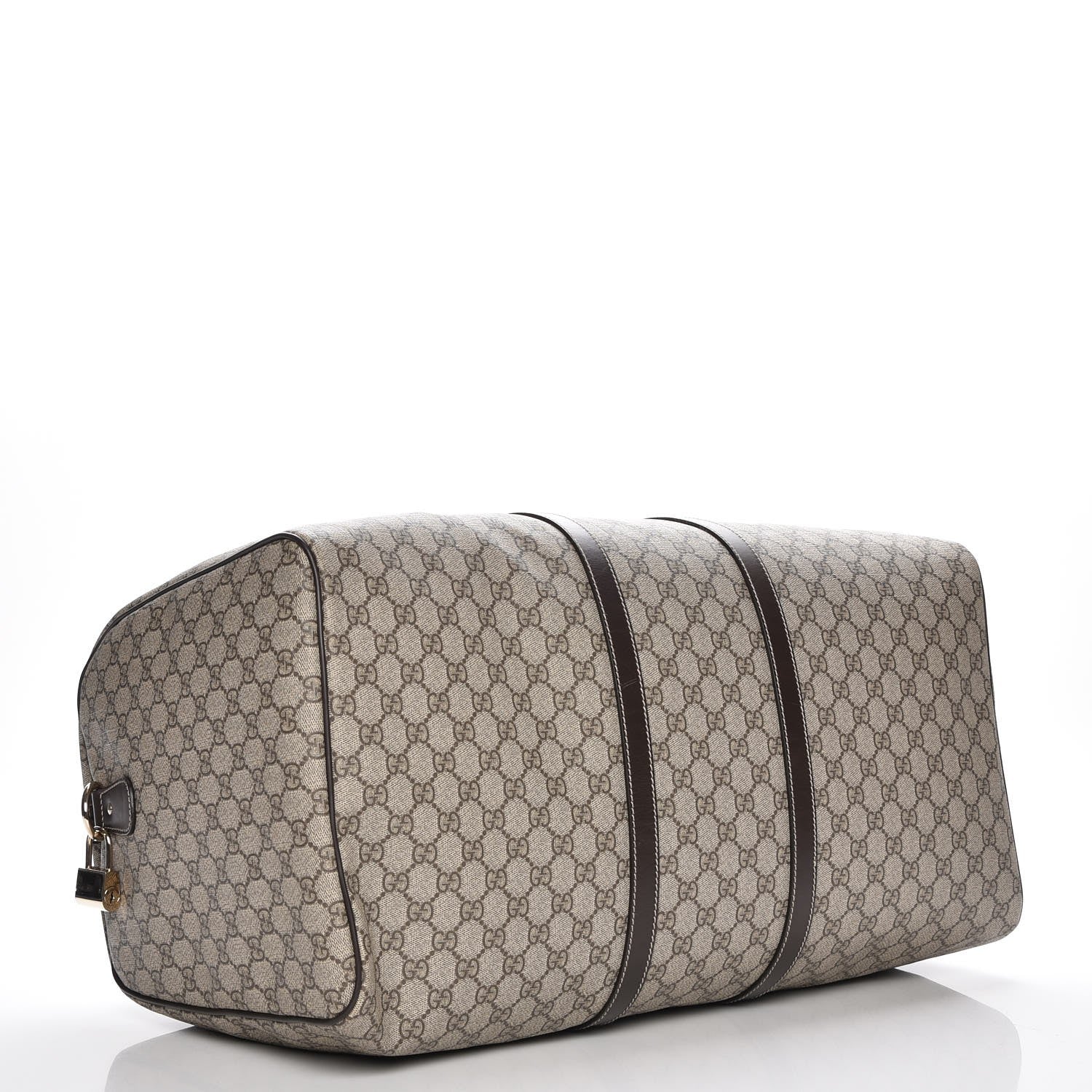 Gucci GG Plus Monogram Large Carry On Duffle Bag Brown 4 of 7