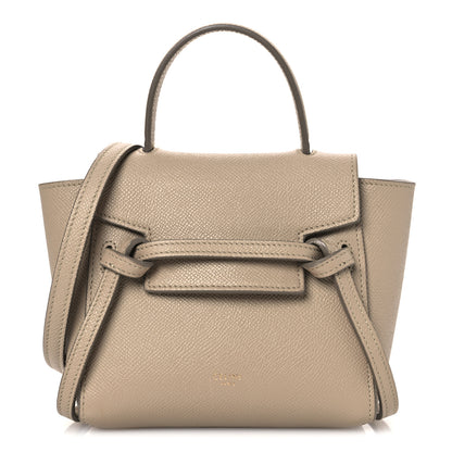 Celine Grained Calfskin Pico Belt Bag Light Taupe 1 of 13