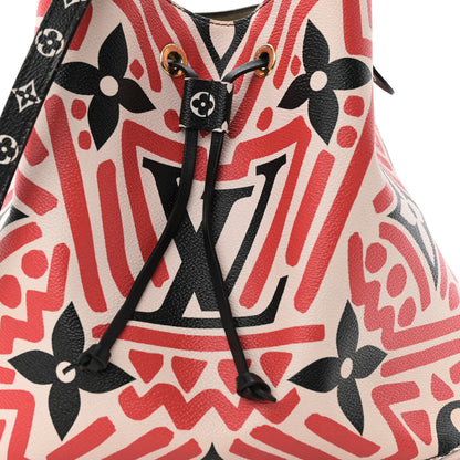Louis Vuitton Monogram Giant Crafty NeoNoe MM Creme Rouge Black 7 of 12