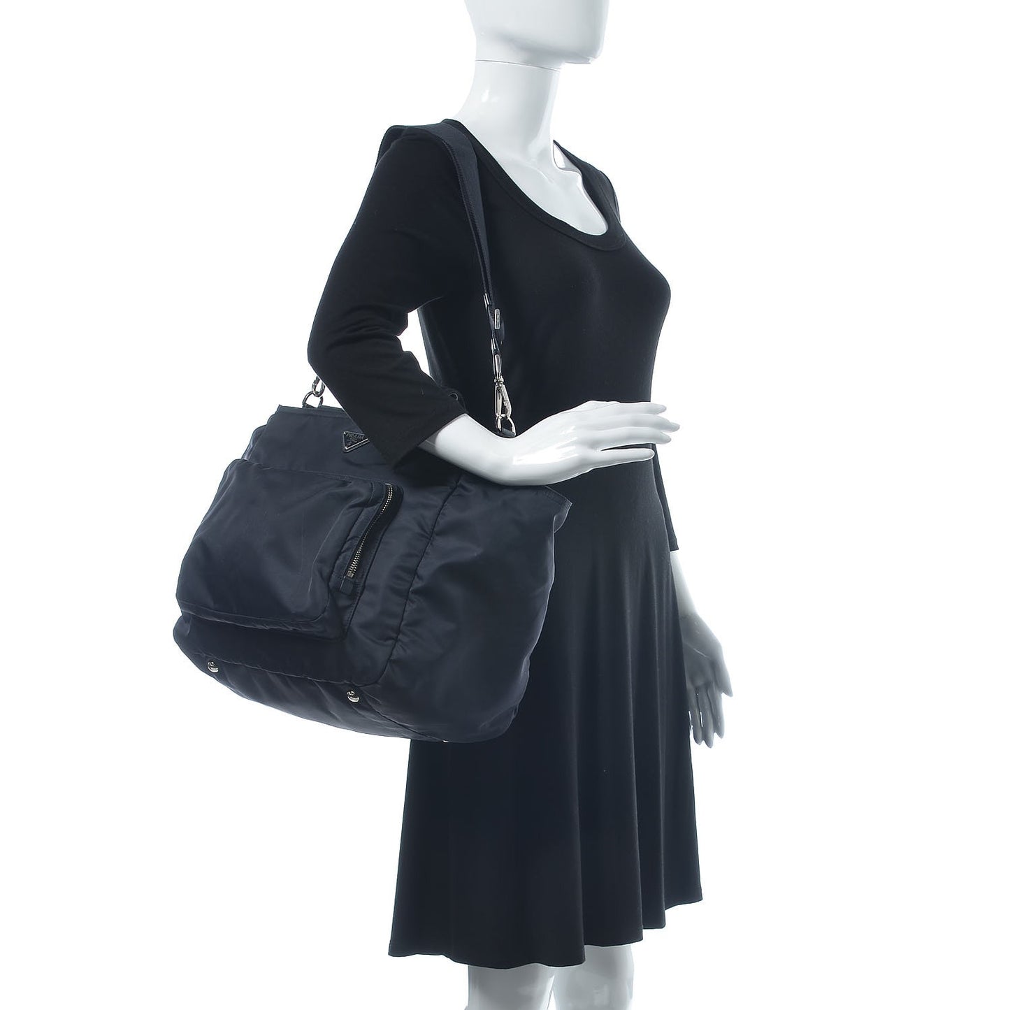 Nylon Vela Baby Bag Blue