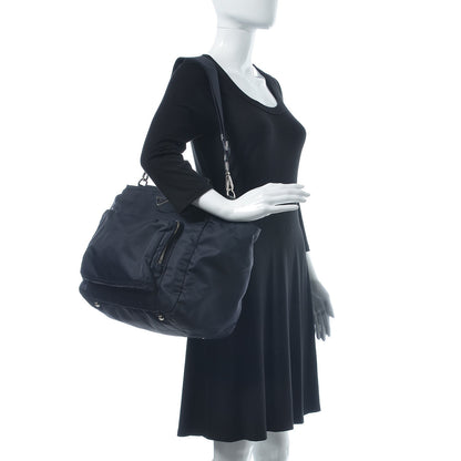 Prada Nylon Vela Baby Bag Blue 2 of 12