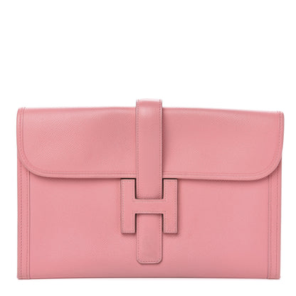 Hermes Epsom Jige PM Clutch Rose Confetti 1 of 8