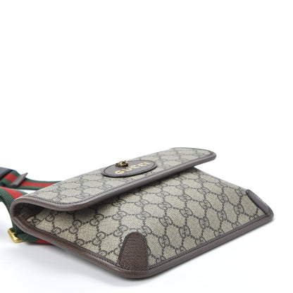 Gucci GG Supreme Monogram Neo Vintage Web Belt Bag Brown 3 of 9