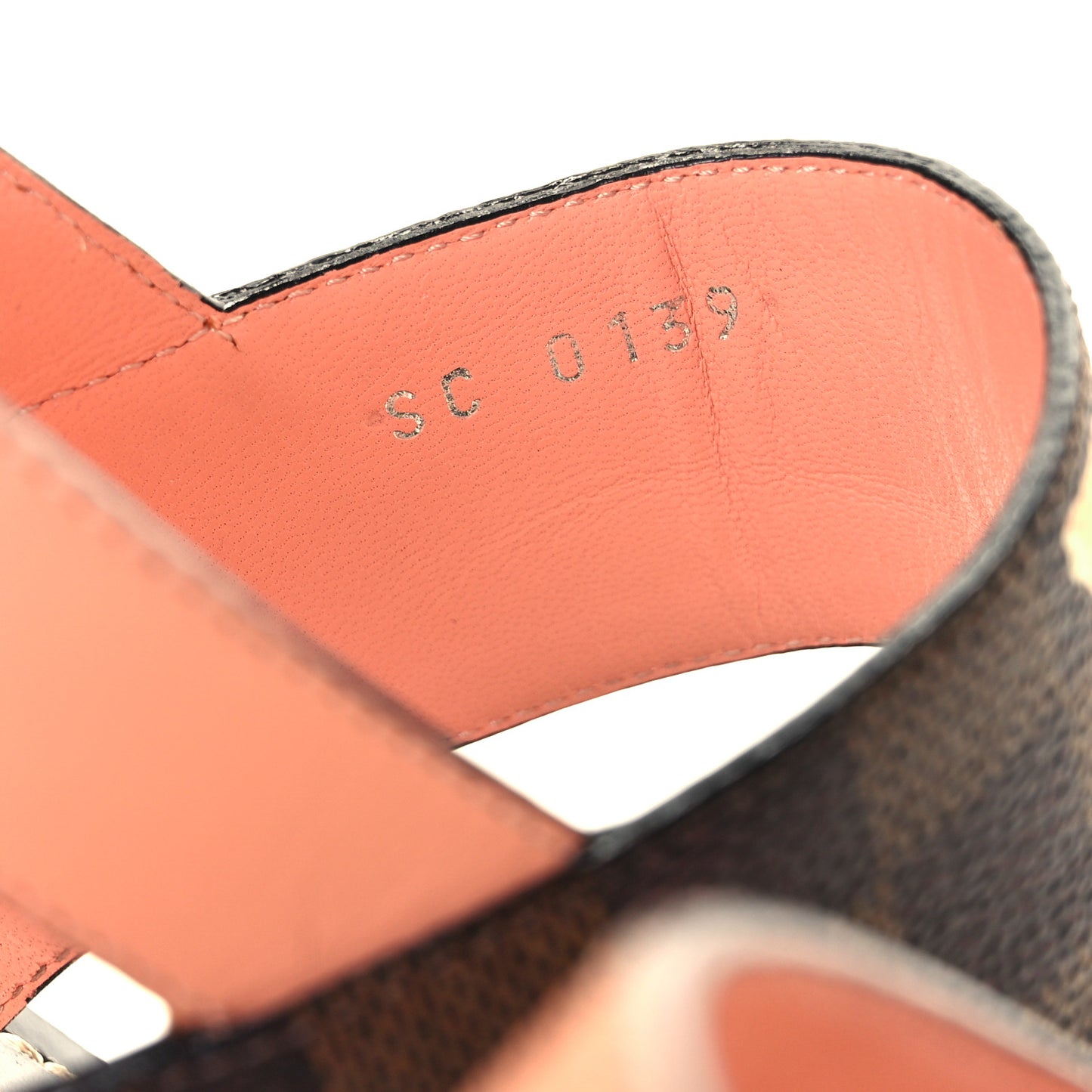 Calfskin Damier Ebene Passenger Heeled Sandals 40