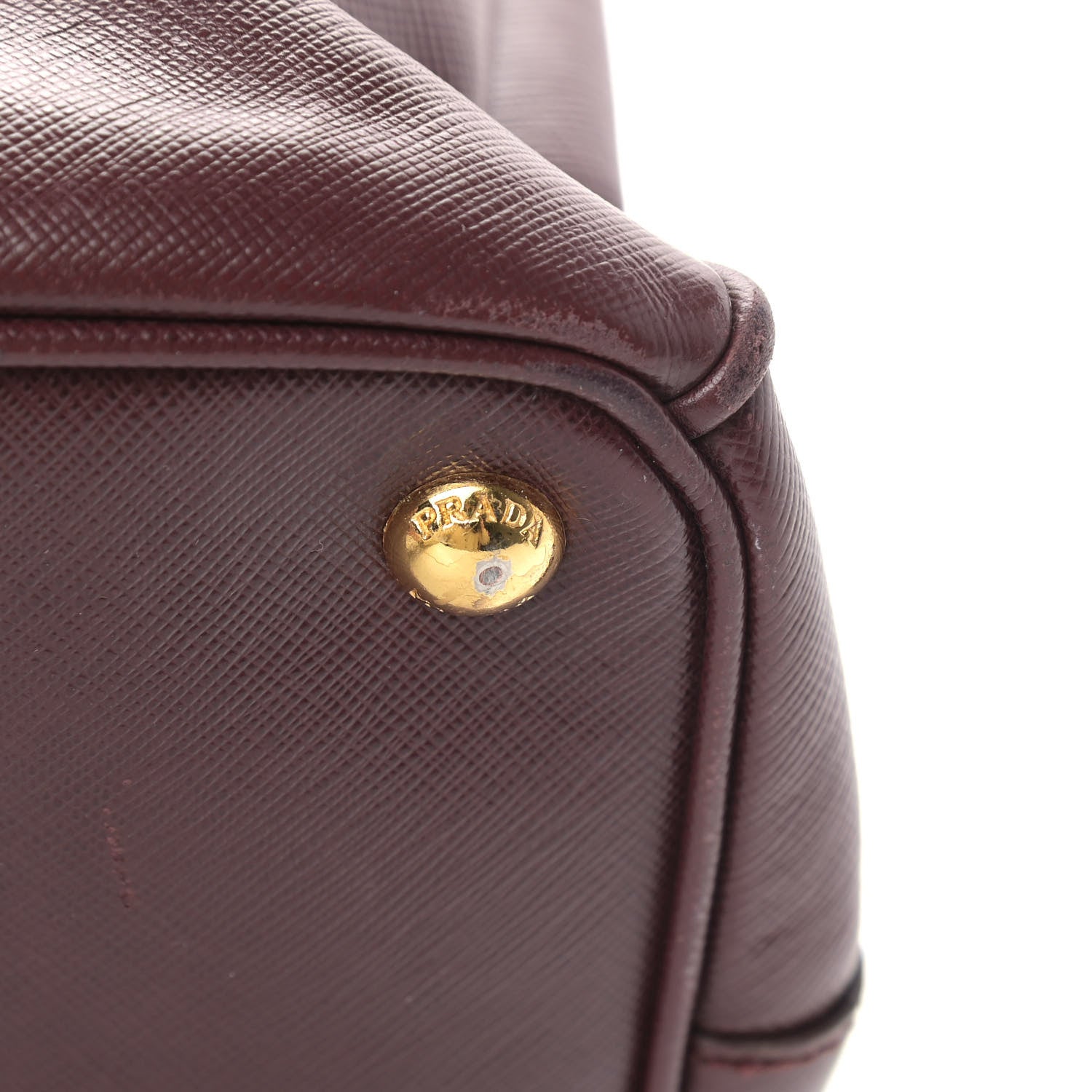 Prada Saffiano Medium Galleria Double Zip Tote Granato 18 of 19