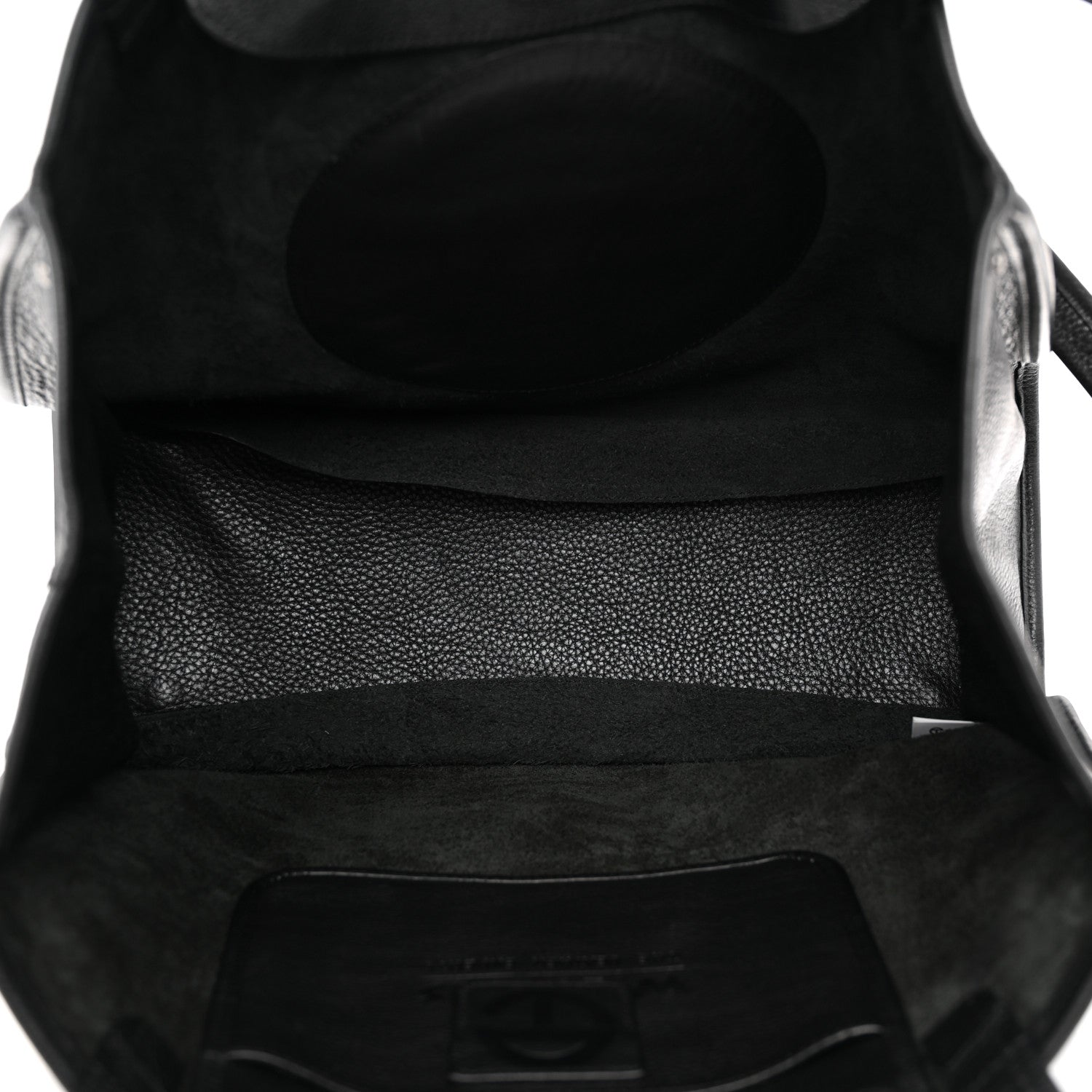 Telfar Pebbled Calfskin Medium Carry Bag Black 5 of 10