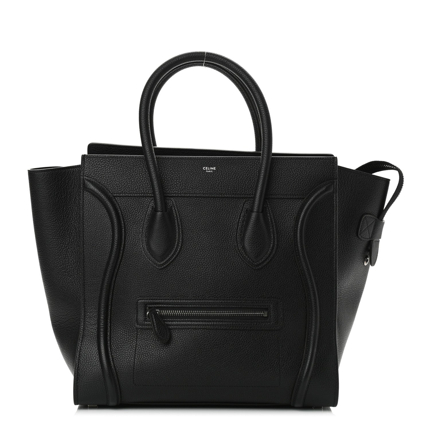 Celine Drummed Calfskin Mini Luggage Black 1 of 9