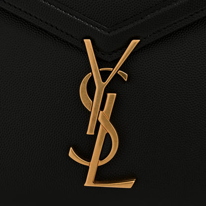 Saint Laurent Grain de Poudre Medium Classic Monogram Cassandra Top Handle Black 12 of 12