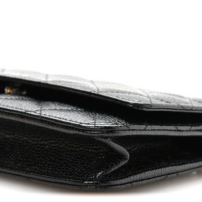 Chanel Caviar Quilted Wallet on Chain WOC Black 10 of 11