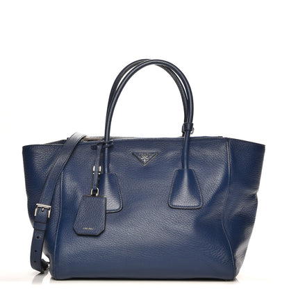 Prada Cervo Deerskin Twin Pocket Tote Bleuette 1 of 9