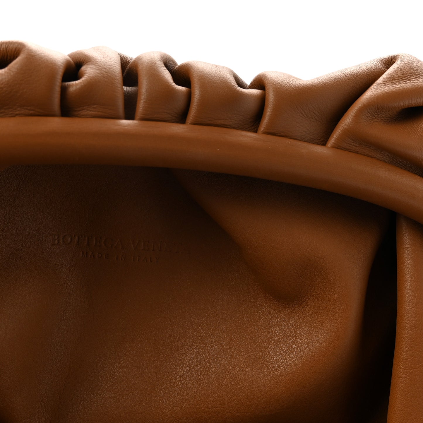 Smooth Butter Calf The Pouch Oversized Clutch Teak