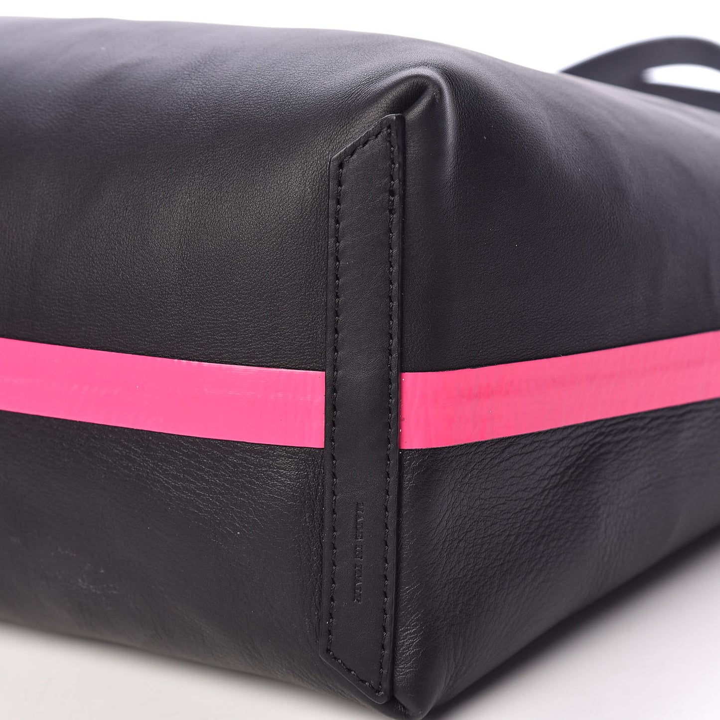 Canvas Mega Check The Giant Reversible Tote Black Neon Pink