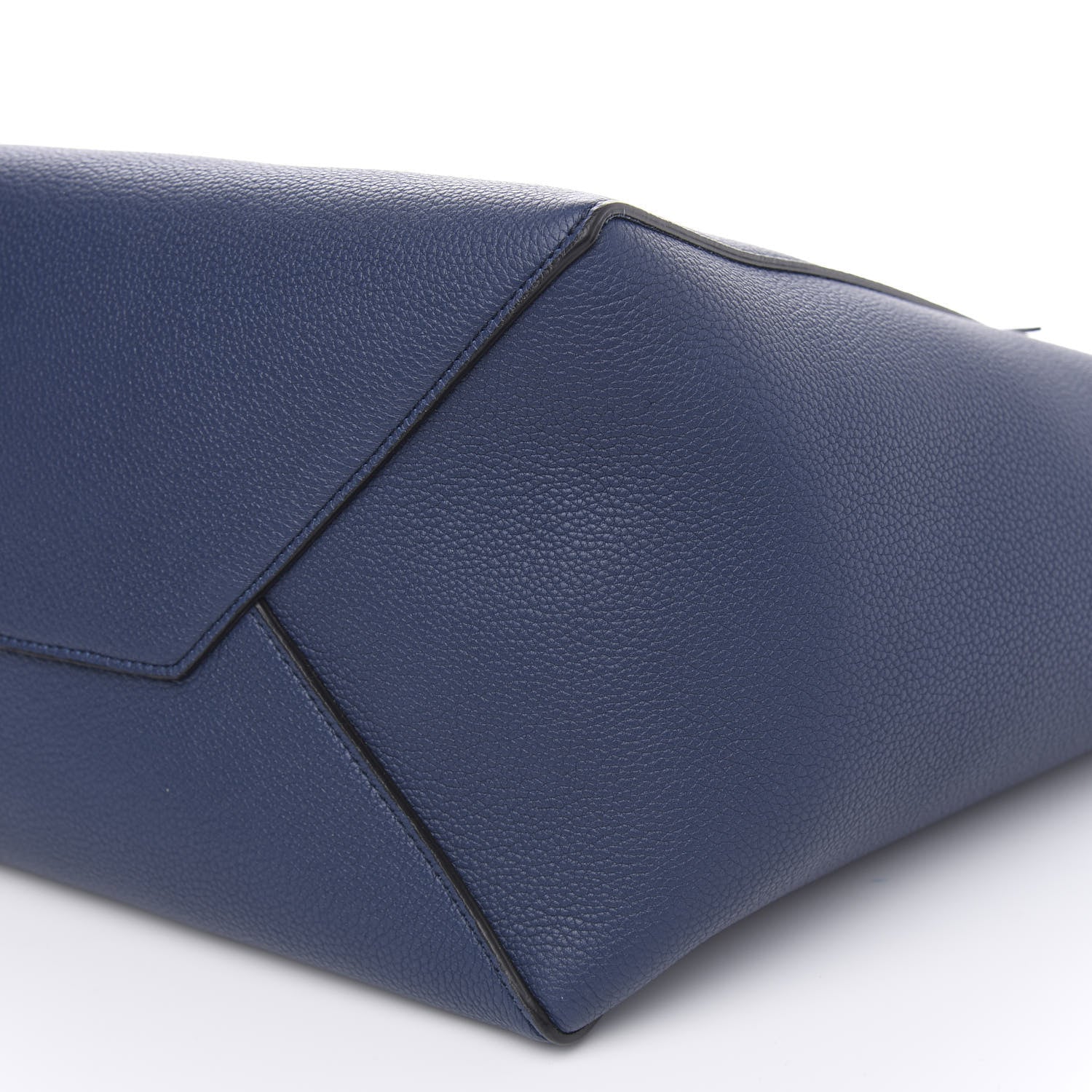 Celine Soft Grained Calfskin Small Belt Cabas Phantom Deep Blue 8 of 9