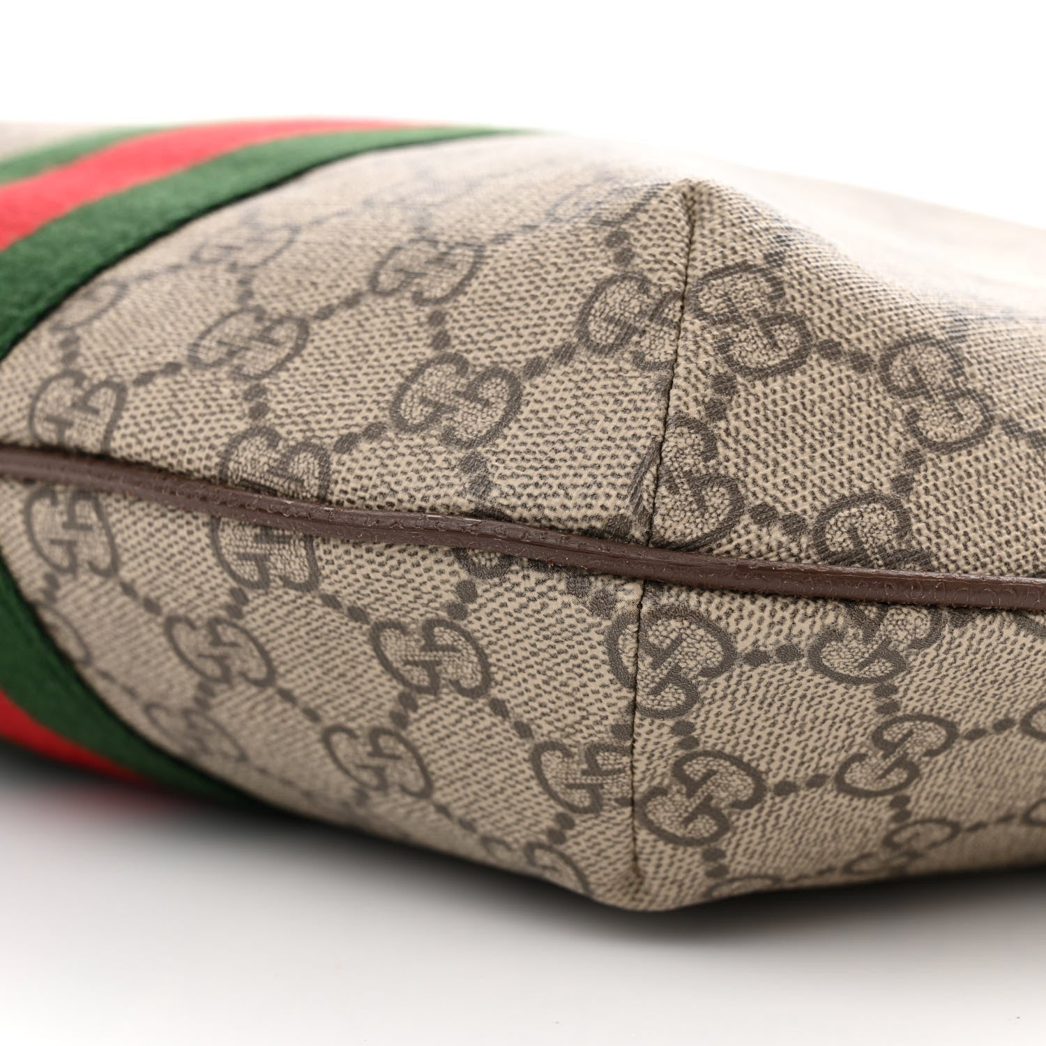 Gucci GG Supreme Monogram Web Small Ophidia Half Moon Hobo Brown 10 of 16