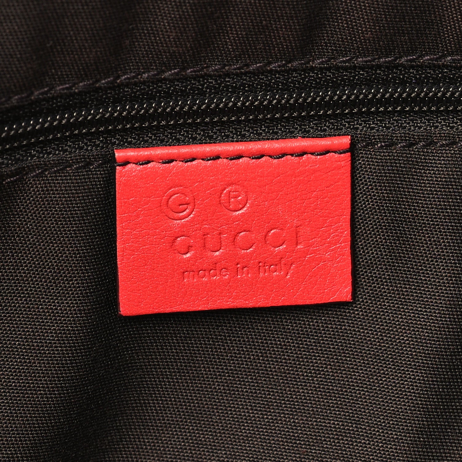 Gucci Guccissima Medium GG Charm Dome Satchel Red 6 of 10
