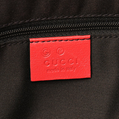 Gucci Guccissima Medium GG Charm Dome Satchel Red 6 of 10