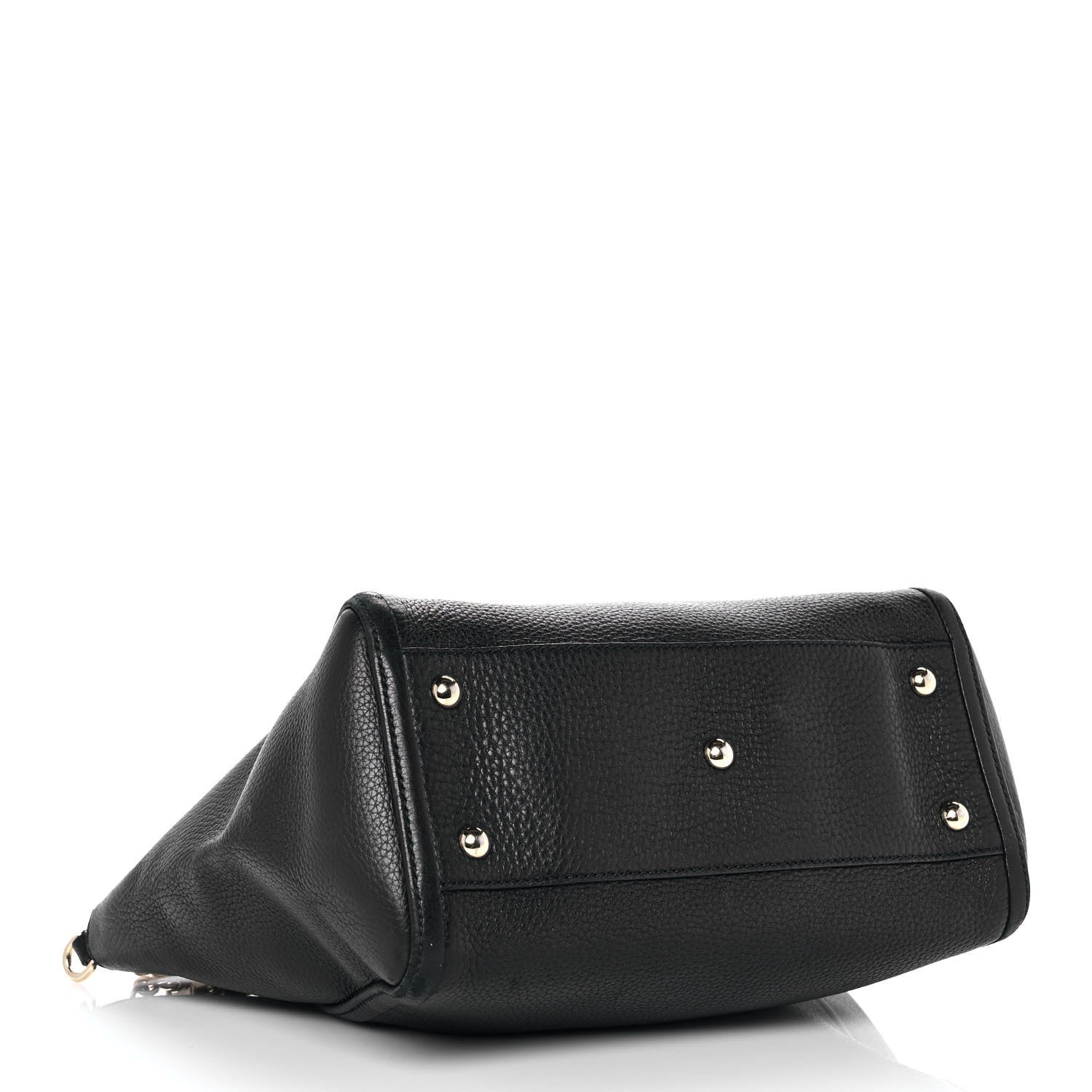 Gucci Pebbled Calfskin Small Soho Top Handle Bag Black 4 of 10